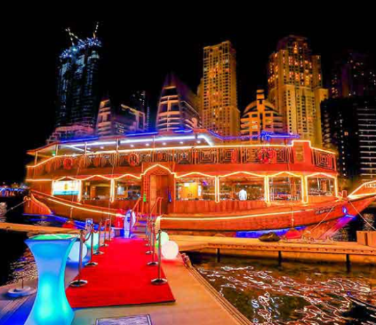 Amazing Dhow Cruise at Dubai Marina with Live Music & Delicious Dinner Dhow Cruise Dubai